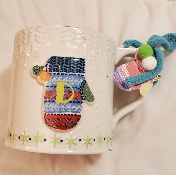 Anthropologie Bundled Up Monogram Mug- "D" - Picture 6 of 9